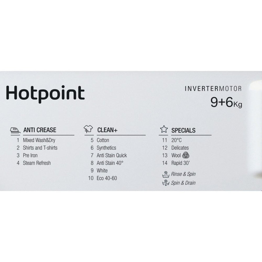 Hotpoint BIWDHG961485UK 9kg/6kg 1400rpm Integrated Washer dryer