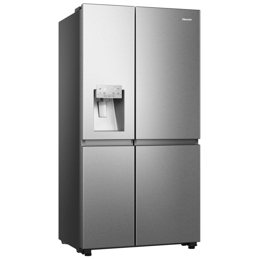 Hisense RS818N4IIE Plumbed Ice&Water American Fridge Freezer - Premium stainless steel