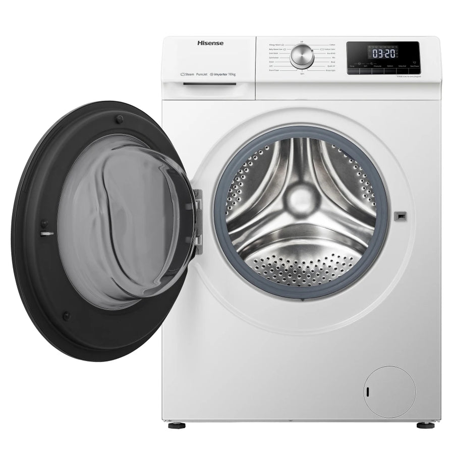 Hisense WFQY1014EVJM 10kg Machine Steam Basil [2 Washing Wash – Warranty] Year 1400 and Knipe Technology Quick Min 15 Electrics With Spin