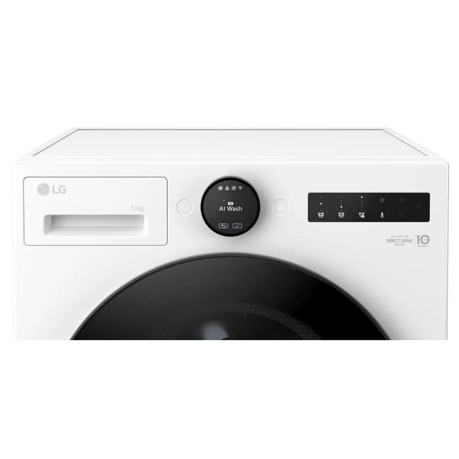 LG F4X7511TWB 11kg 1400rpm AI DD™ ezDispense™ Washing Machine - White [Free 5-year parts & labour warranty]