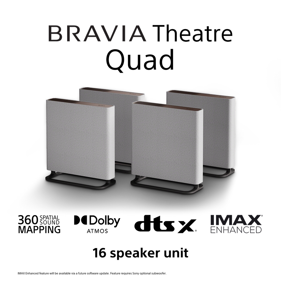 BRAVIA Theatre Quad Flagship Home Theatre System | 360 Spatial Sound Mapping | Dolby Atmos®/DTS:X® [HTA9M2.CEK]