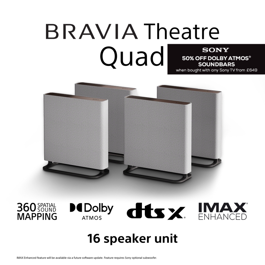 BRAVIA Theatre Quad Flagship Home Theatre System | 360 Spatial Sound Mapping | Dolby Atmos®/DTS:X® [HTA9M2.CEK]