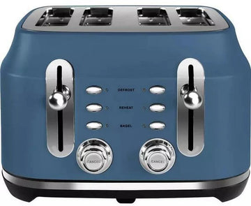 Rangemaster RMCL4S201SB 4 Slice Toaster - Stone Blue