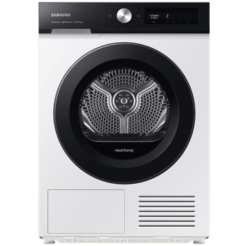 Samsung DV90BB5245AES1 9kg heat pump tumble dryer in white 