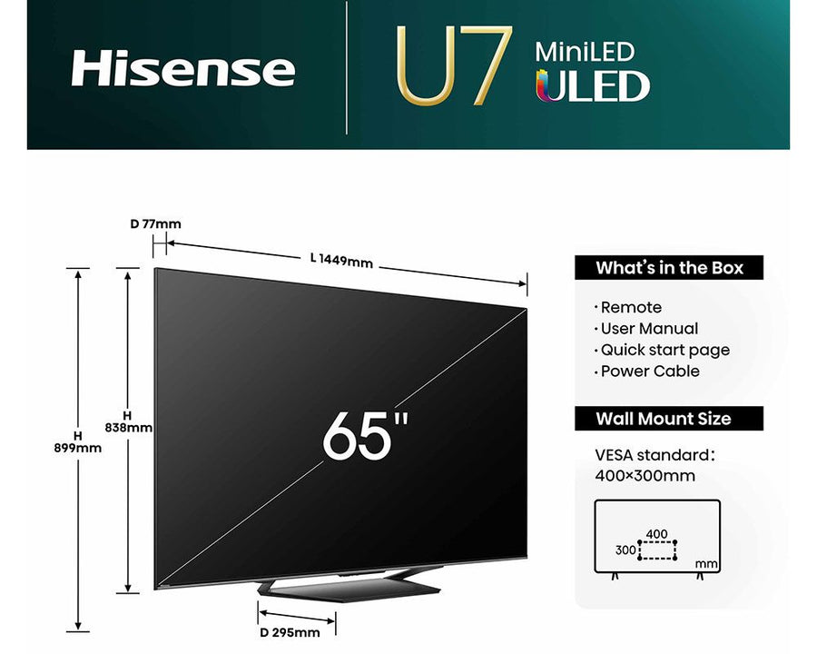 HISENSE 65U7NQTUK 65